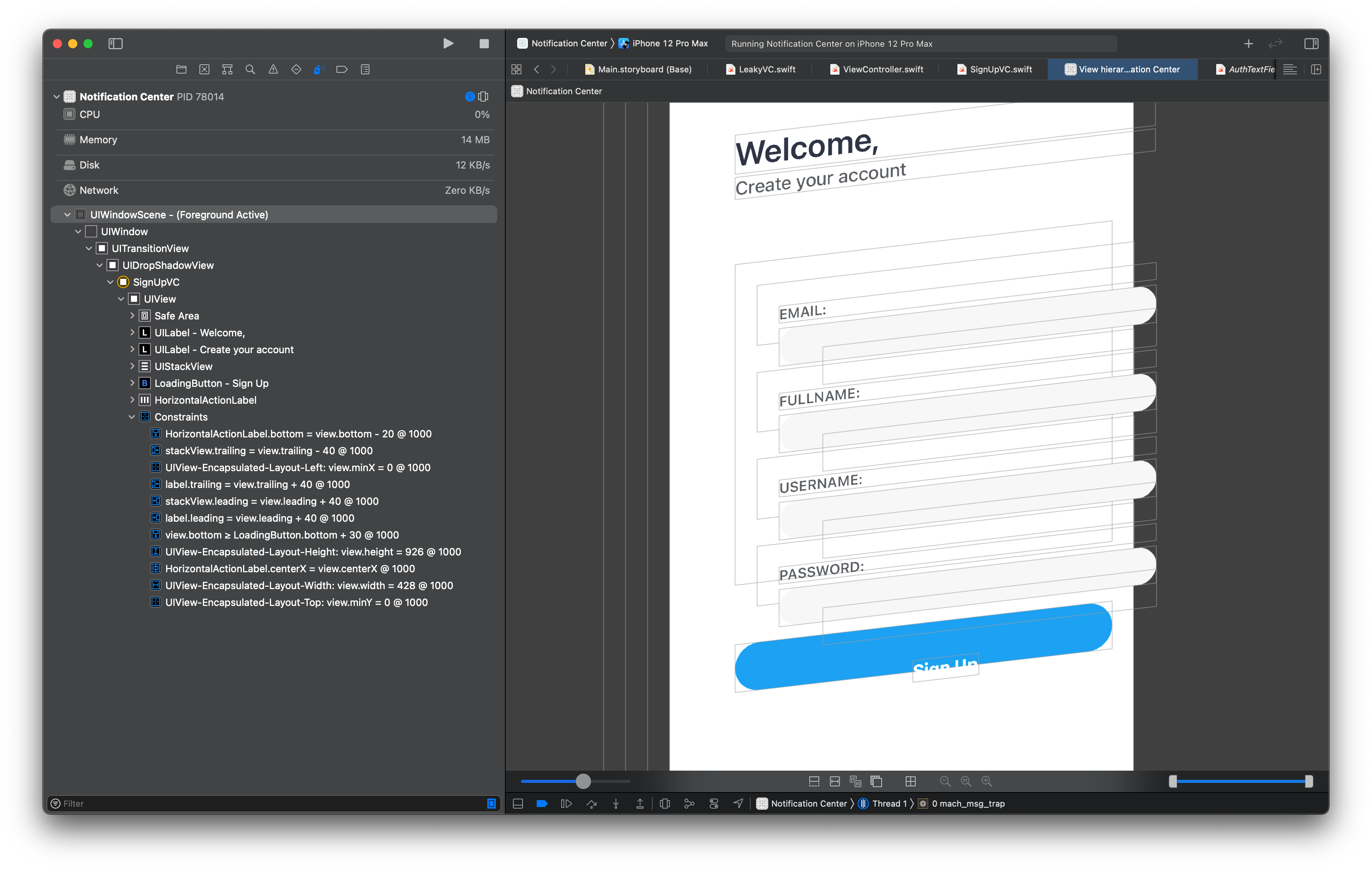 Constraint Priority in Xcode